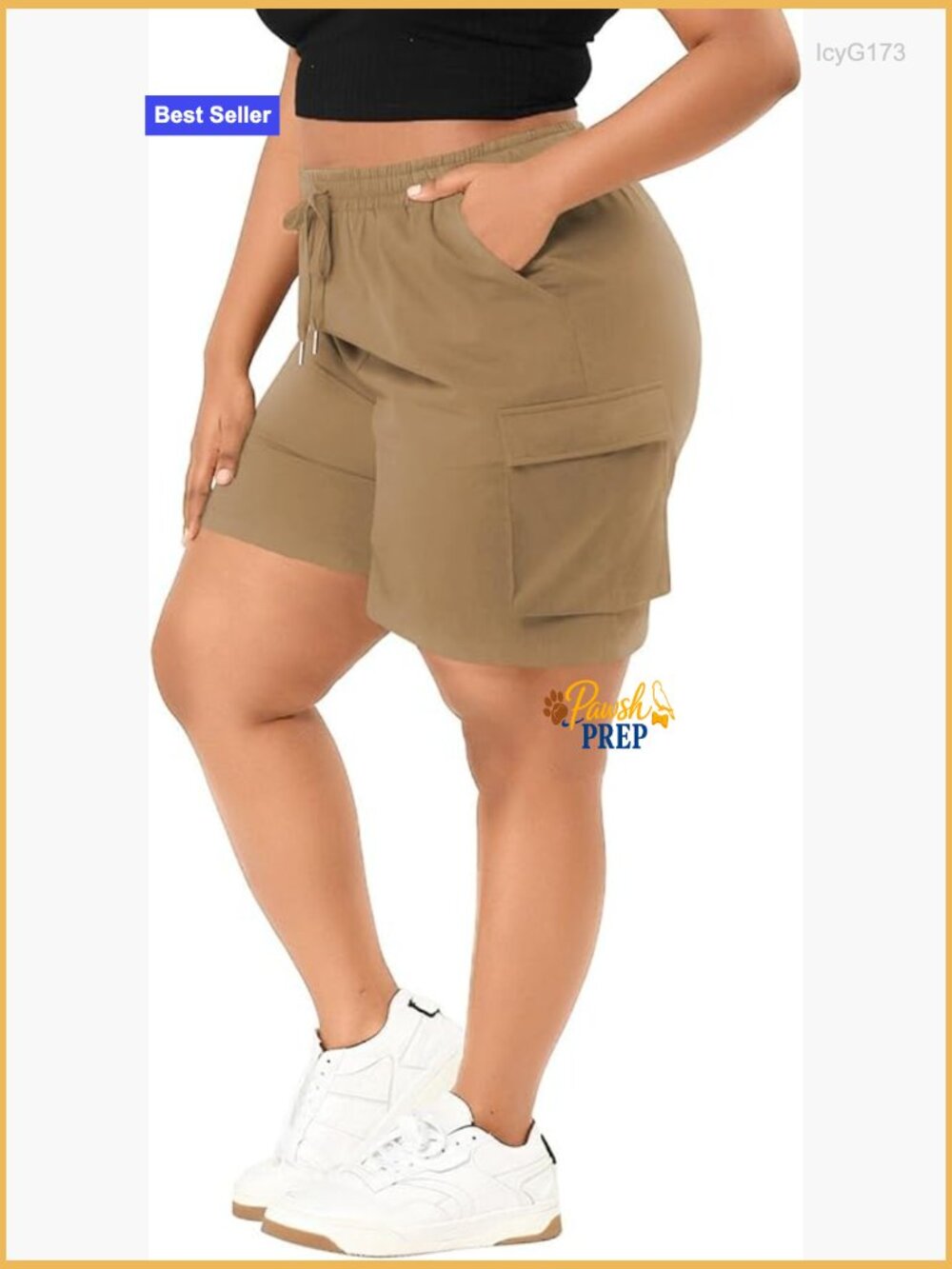 Plus Size Cargo Shorts Lightweight Active Athletic Hiking Running